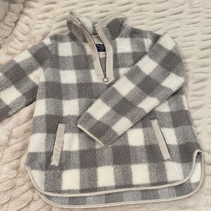 Abercrombie Plaid Fleece Pullover